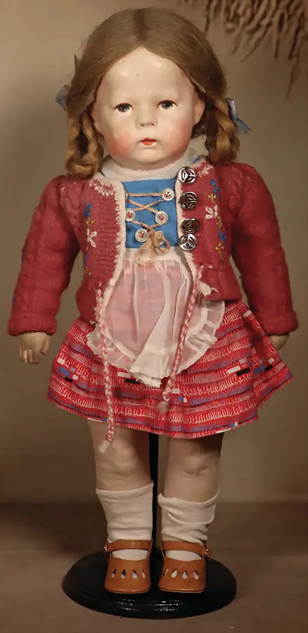 KÄTHE KRUSE – poupée de la série I avec perruque des années 1940