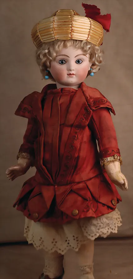 JULES STEINER – Rare poupée Bébé précoce en porcelaine biscuit française de Jules Steiner