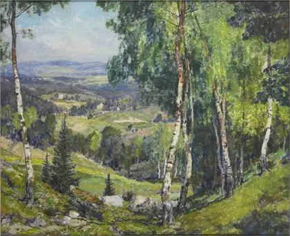 BANDOUCH, Karl (valószínűleg 1893 - 1960). Napos táj