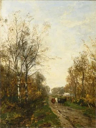IRMER, Carl (1834 Babitz – 1900 Düsseldorf). Táj állatokkal