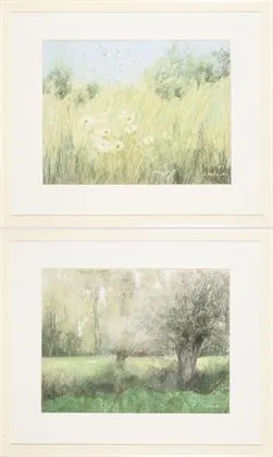 KORBANKA, Helga (1936 Düsseldorf – 1994 Meerbusch). Két tájkép