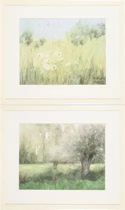 KORBANKA, Helga (1936 Düsseldorf – 1994 Meerbusch). Két tájkép