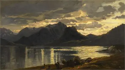 LUTTEROTH, Emma (1854 Hamburg - 1894 München). "Alpesi tó"