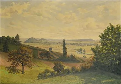 Schott, Ferdinand (1887 Delsberg - 1964 Basel). Széles táj