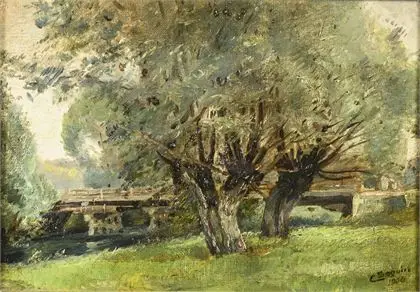 SEGUIN, Camille (1867 Mulhouse - 1952 Brunstatt/Felső-Rajna). Tájkép