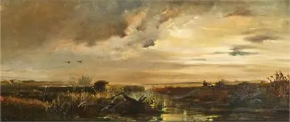 Wenglein, Josef (1845 München – 1919 Bad Tölz). Dachau környéki táj