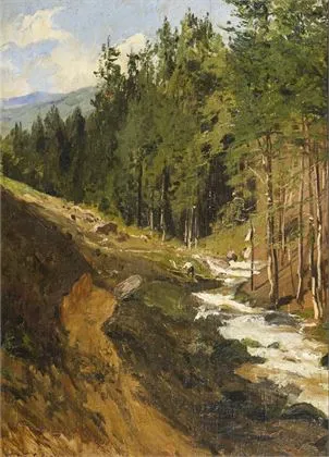 Wentscher, Julius (1842 Graudenz – 1918 Berlin). Harzi táj