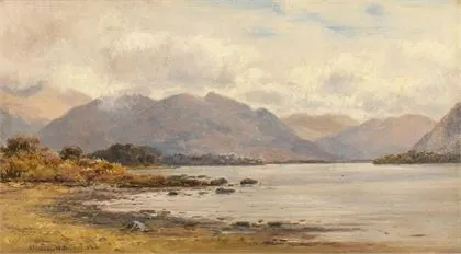 Williams, Alexander R.H.A. (1846 – 1930). Skót táj