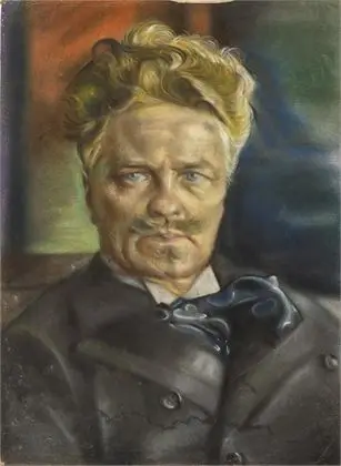 AHNER, Alfred (1890 Wintersdorf – 1973 Weimar). August Strindberg portréja
