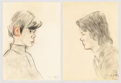 AHNER, Alfred (1890 Wintersdorf – 1973 Weimar). Két portré "Till"
