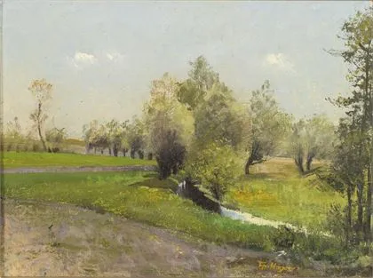 HAGEN, Theodor (1842 Düsseldorf - 1919 Weimar). „Az Utsberg-pataknál - Bechstedtstraß”