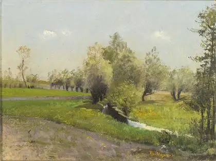 HAGEN, Theodor (1842 Düsseldorf - 1919 Weimar). „Az Utsberg-pataknál - Bechstedtstraß”