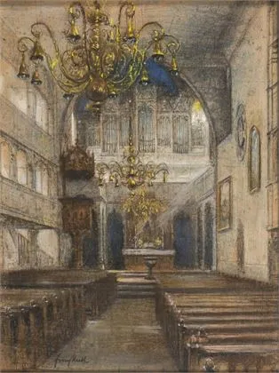 HUTH, Franz (1876 Pößneck – 1970 Weimar). Templombelső