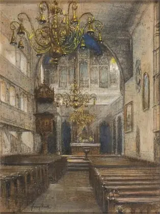 HUTH, Franz (1876 Pößneck – 1970 Weimar). Templombelső