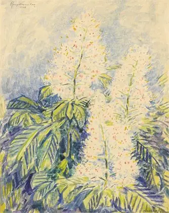 KLEMM, Walther (1883 Karlsbad – 1957 Weimar). Gesztenyevirágok
