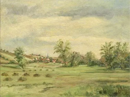 Salzmann, Hans (1900 Frankfurt - 1973 Weimar). Türingiai táj