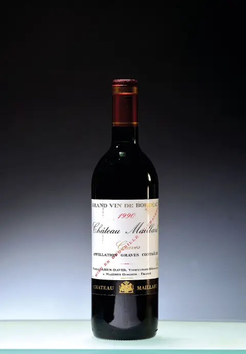 1 bouteille 1990 Chateau Maillard, Graves, env. 75 cl, 12%Vol, into neck