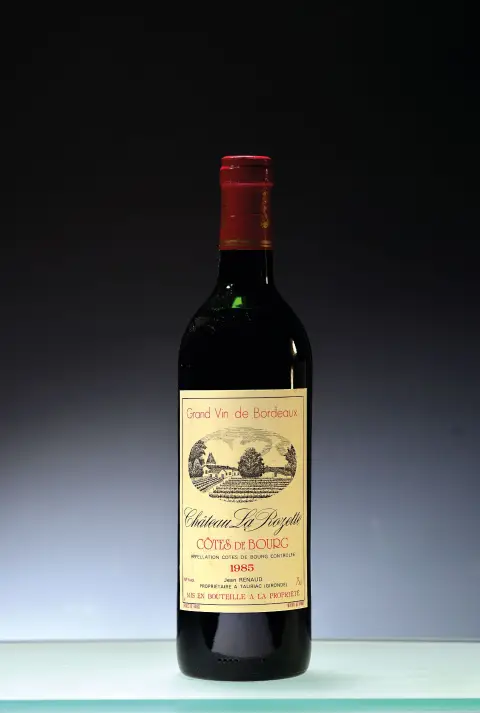 1 bouteille 1985 Chateau La Rozette, Cotes de Bourg, Jean Renaud, env. 75cl, 11,7%Vol, mid