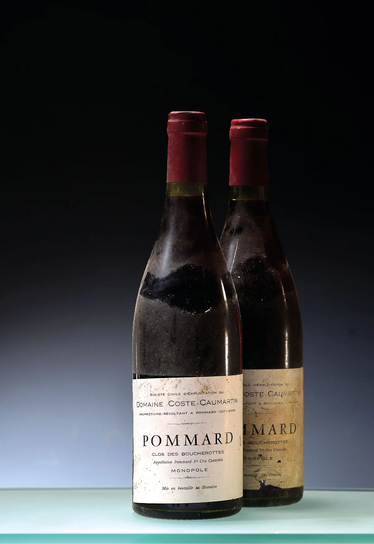 7 Flaschen 1982 Domaine Coste-Caumartin Pommards 1er Cru Les Clos des Boucherottes