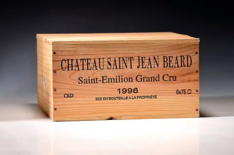 12 bouteilles 1996 Chateau Saint Jean de Beard, Saint Emilion Grand Cru, env. 750ml chacune, 2x