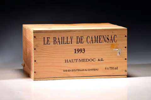 12 bouteilles 1993 Le Bailly de Camensac, Haut Medoc, env. 750ml chacune, 2x 6 bouteilles dans orig.