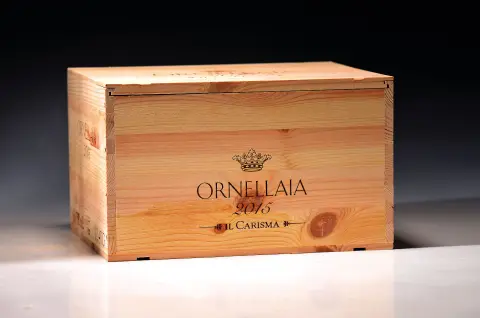 1 caisse/6 bouteilles 2015 Ornellaia Bolgheri Superiore, Toscane, Italie, env. 75 cl chacune
