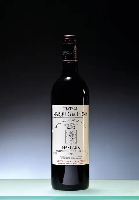 2 bouteilles 2001 Chateau Marquis de Terme, Margaux, env. 75cl, 12,5%Vol., High fill, 93
