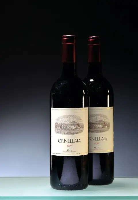 1 caisse/6 bouteilles 1998 Ornellaia Bolgheri Superiore, Toscane, Italie, env. 75cl chacune