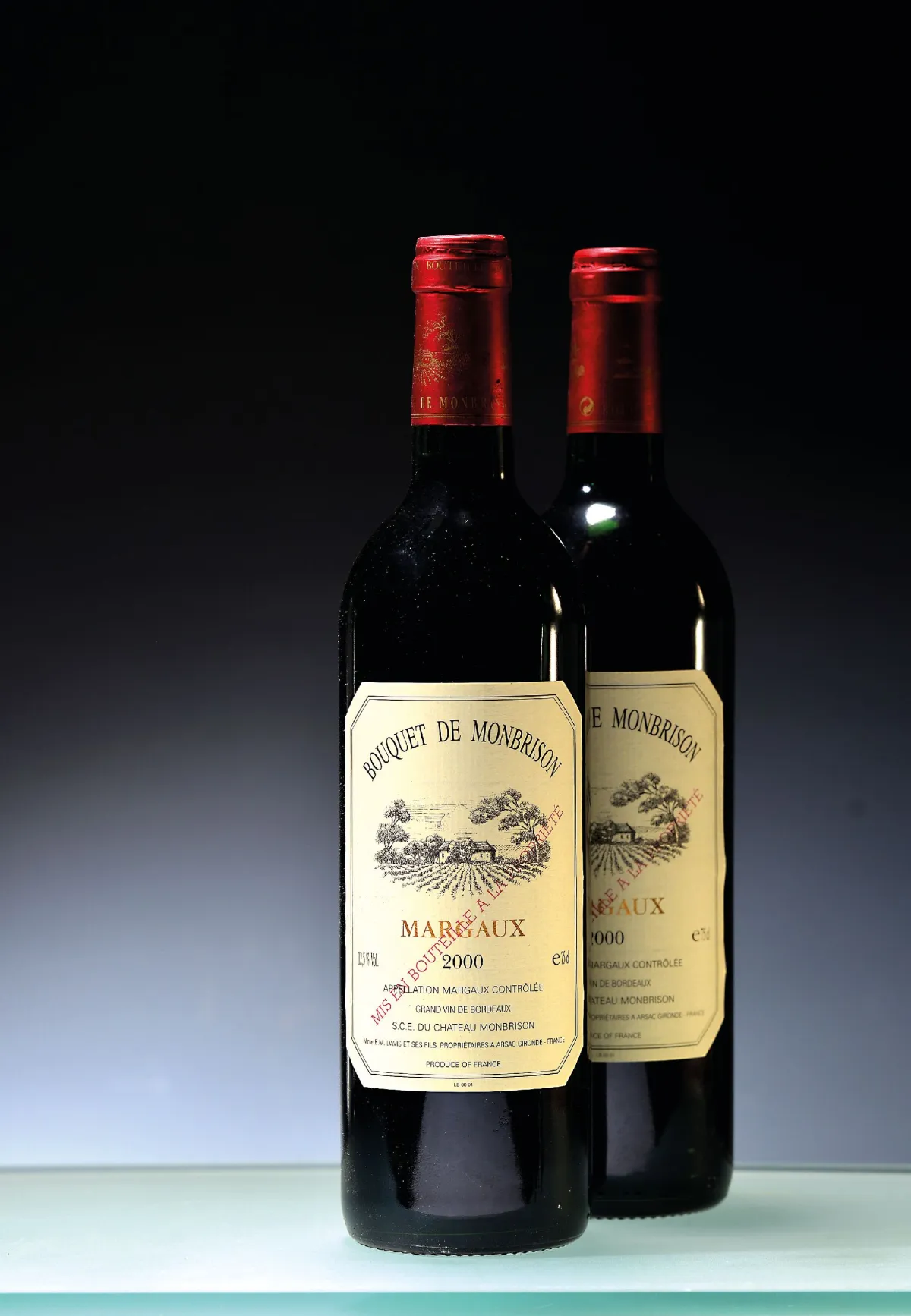 12 flessen 2000 Chateau Monbrison "Bouquet de Monbrison", Margaux, ca. 750ml, 12