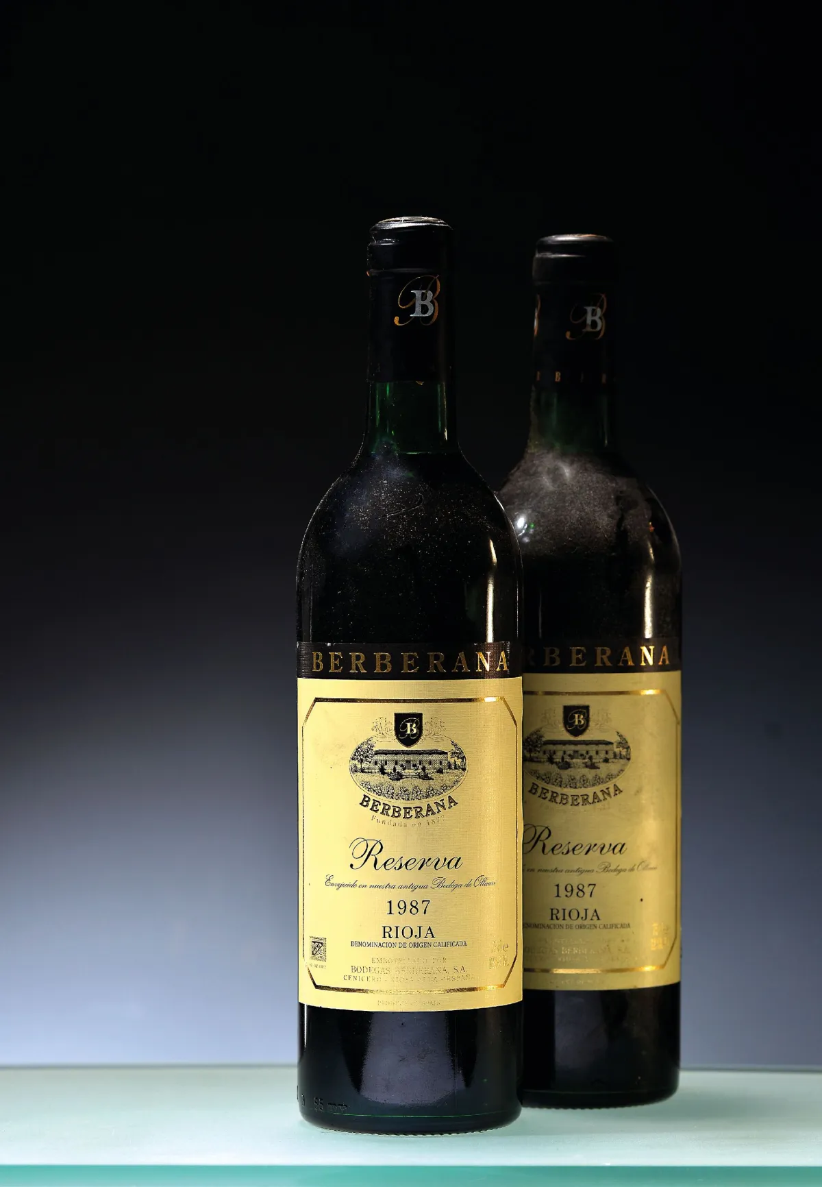 6 bouteilles 1987 Bodegas Berberana Reserva, Rioja DOCa, 75cl chacune, 12,5%vol., env. mid