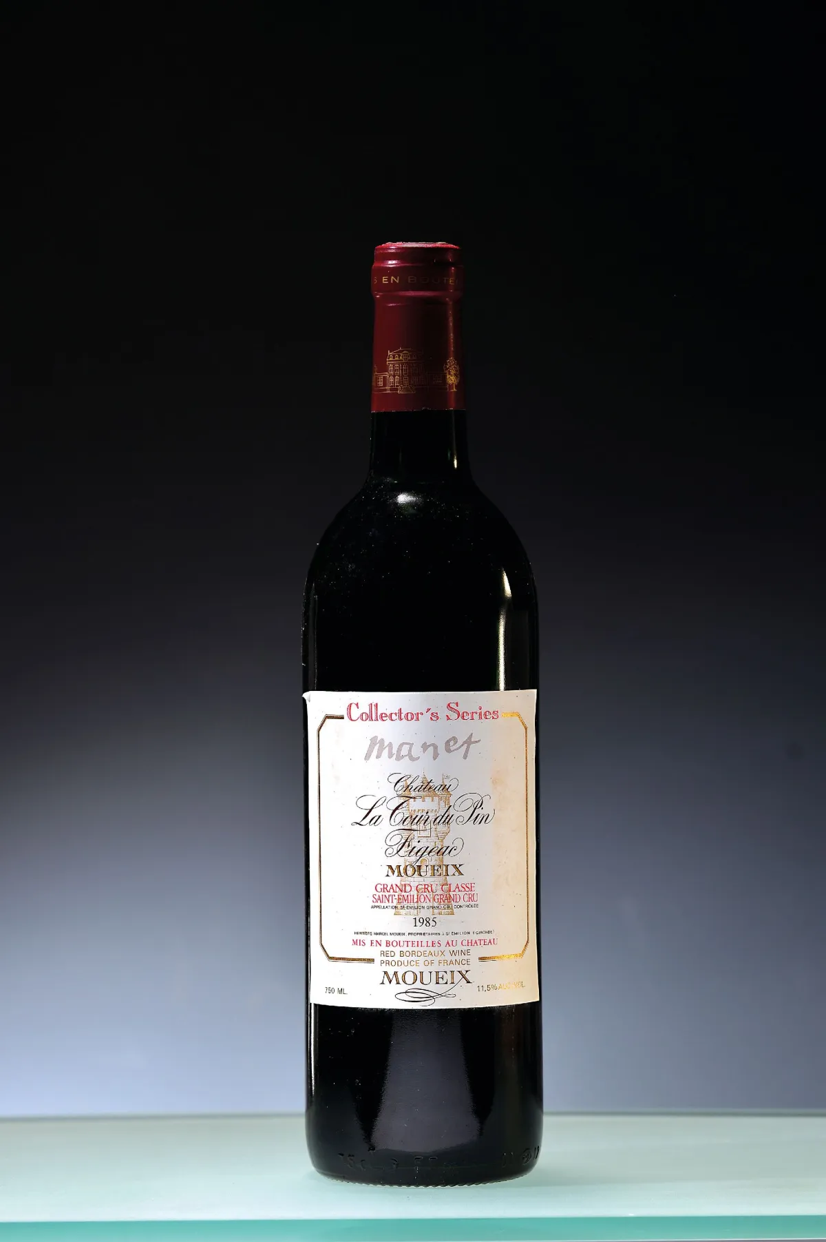 1 bouteille 1985 Chateau La Tour du Pin Figeac, Collector's Series "Manet", Saint-Emilion