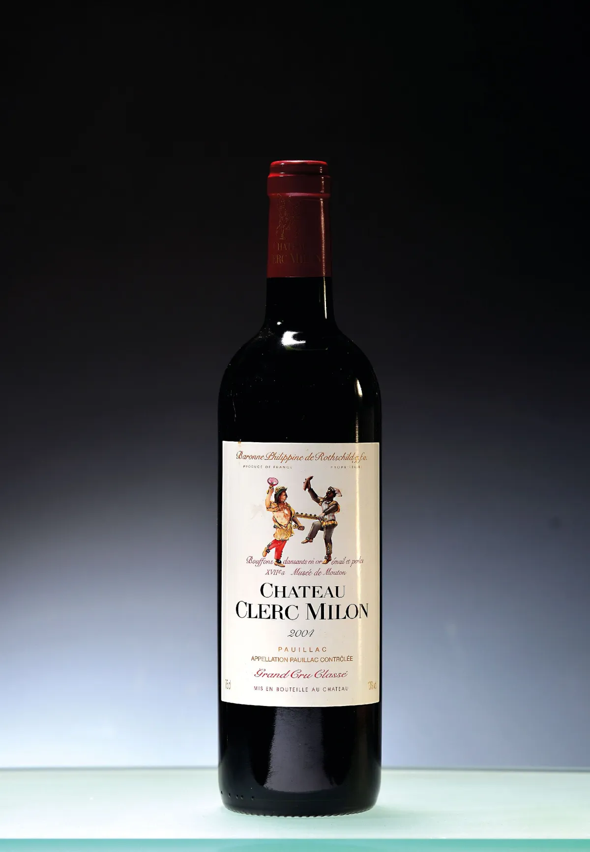 1 láhev 2004 Chateau Cler-Milon, Pauillac, cca 75cl, 13%obj., high fill