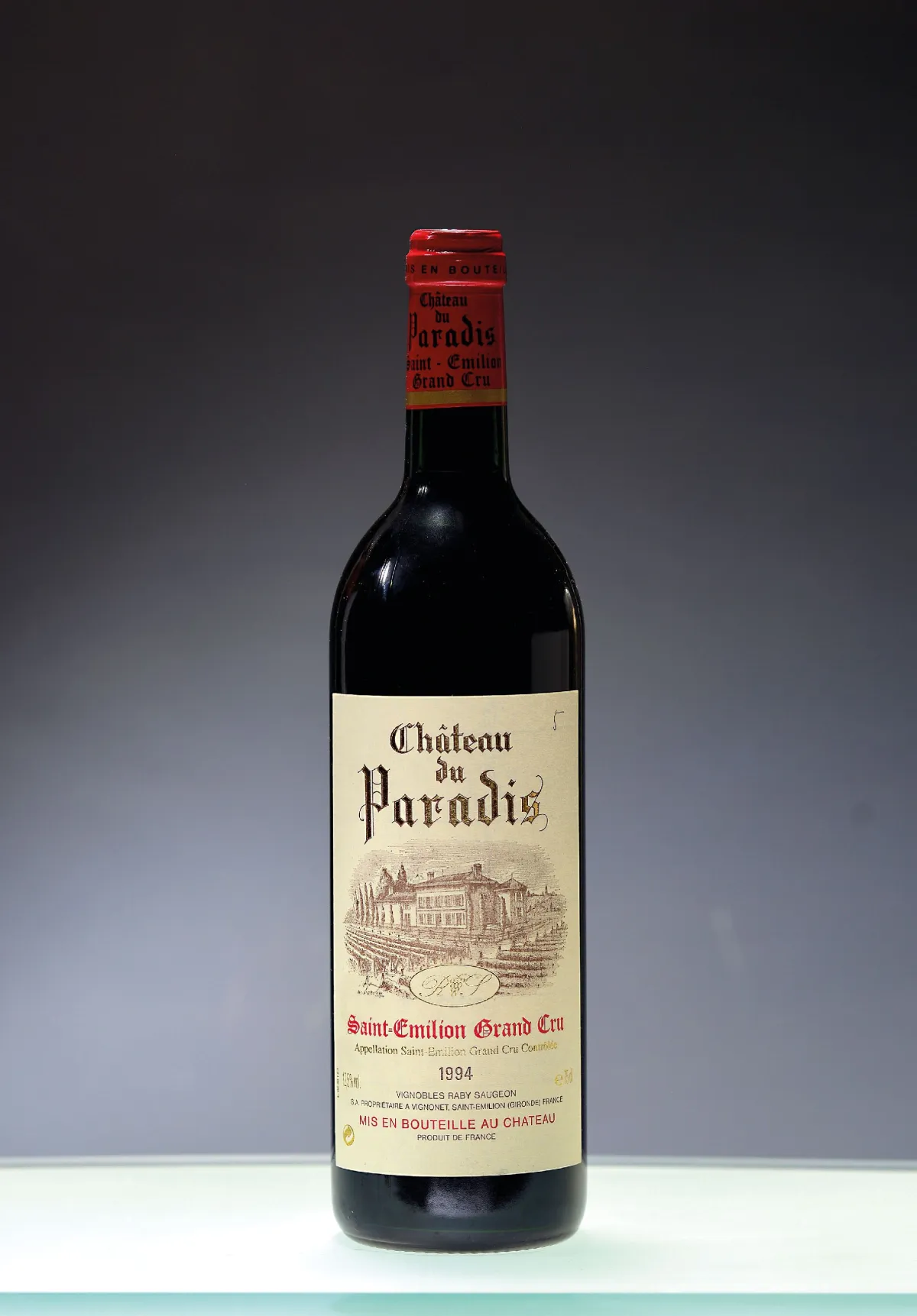 3 láhve 1994 Chateau du Paradis, Saint-Emilion Grand Cru, cca 75cl, 12,5% obj.