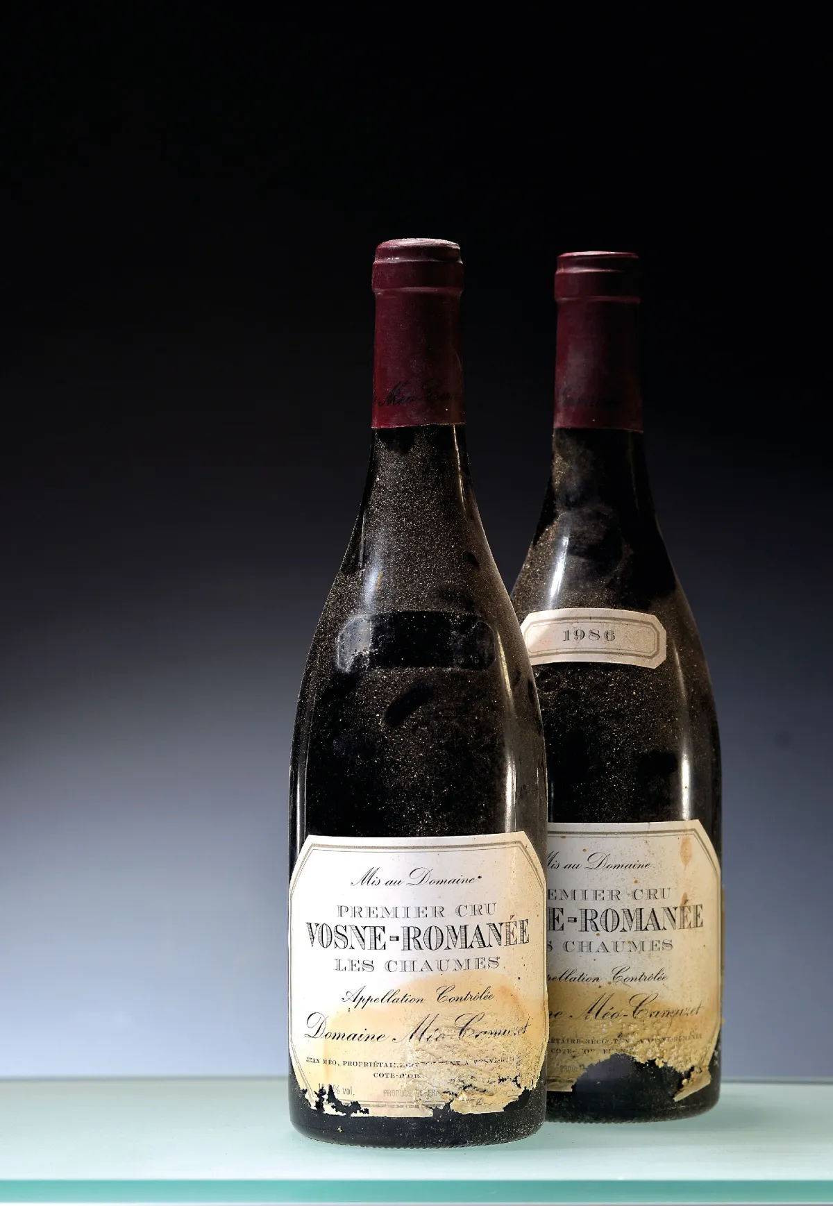 5 Flaschen 1986 Meo-Camuzet Les Chaumes, Vosne-Romanee, Premier Cru, ca. 75cl,