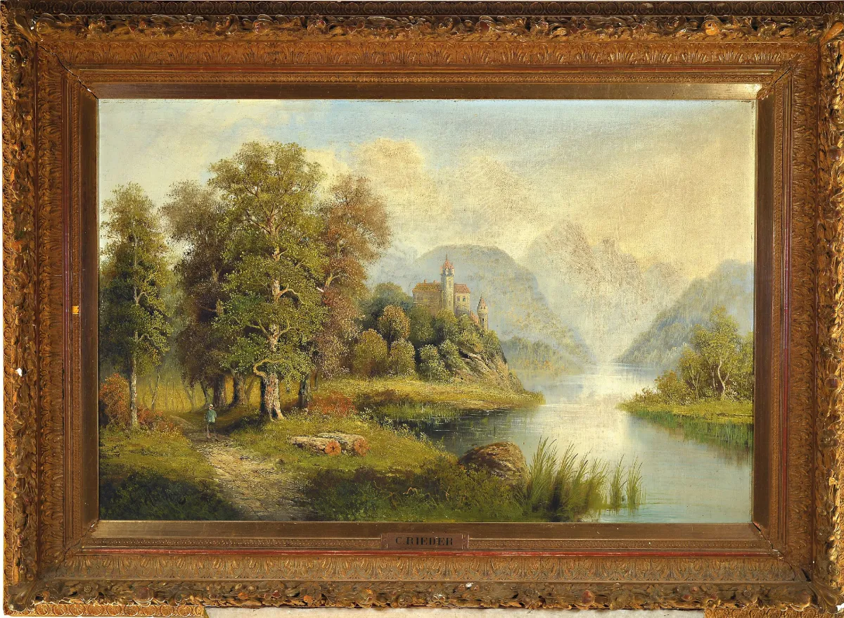 C. Rieder, pseudonym Antona Picka, 1840 Gorizia-cca 1905 Vídeň, na rubu na starém