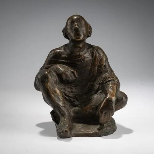 Georg Brenninger – Skulptur 'Kauernder', wohl circa 1970