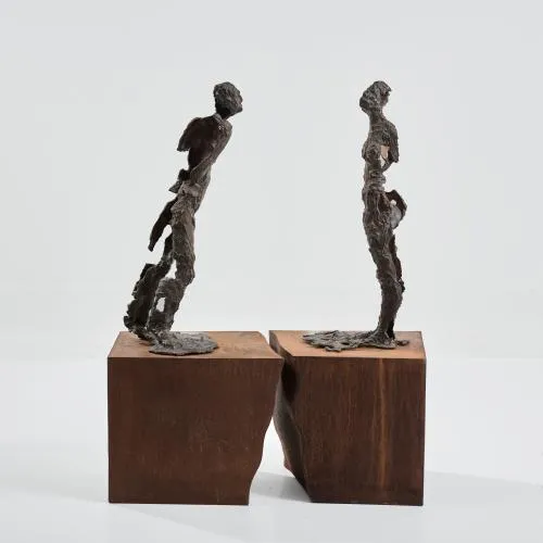 Norbert Marten – Dvoudílná socha 'Es gibt Gründe', 1992