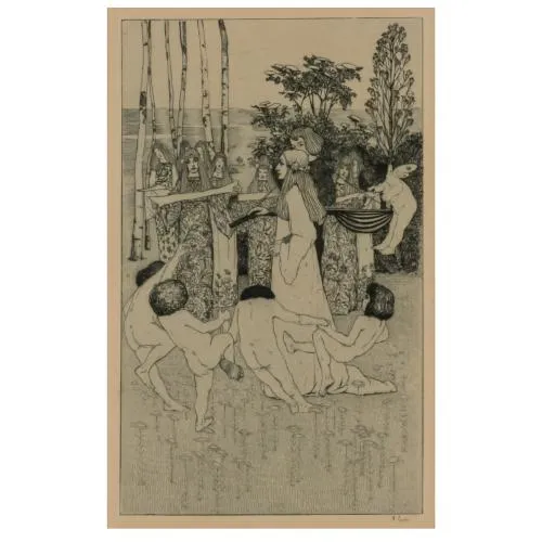 Heinrich Vogeler – 'Minnetraum' du portfolio 'Vom Weyerberg', 1894