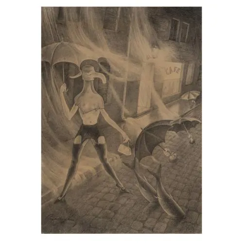 Walter Schnackenberg – 'Café', vers 1950