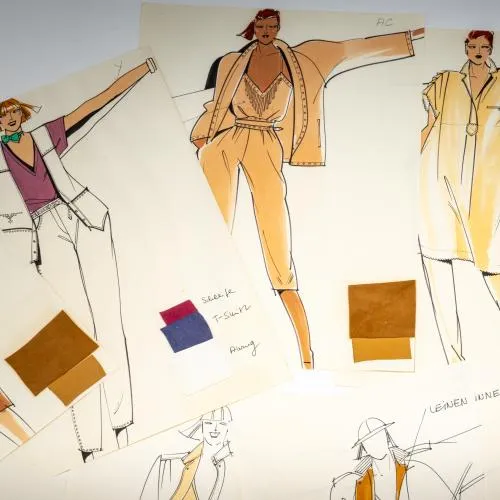 Wolfgang Joop – Lot de 105 dessins de mode originaux, 1978/79