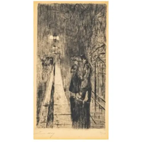 Лессер Ури – 'Ночная встреча на Тиргартенштрассе', 1919