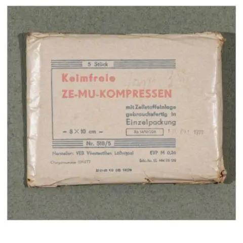 Joseph Beuys – Steriele Ze-Mu compressen (economische waarde), 1977