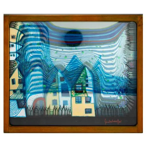 Friedensreich Hundertwasser – 3D-object 'Fall in Cloud, Fall in Fog, Fall Out', 1979