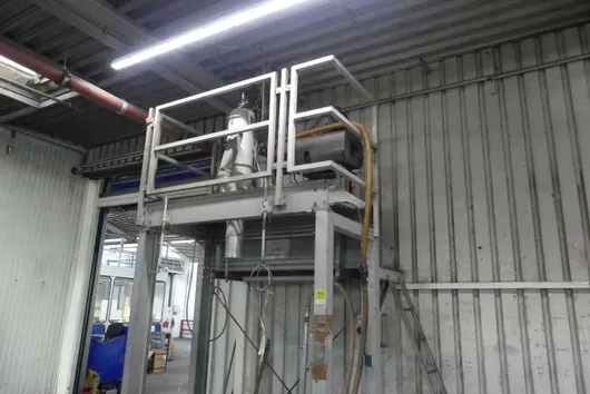 KOCH bagging station with BUSCH Min MM pump