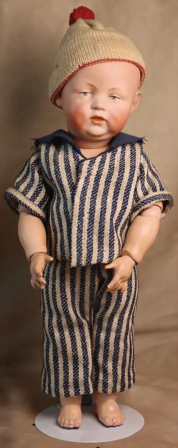 BRUNO SCHMIDT – Biskvitová porcelánová charakterová miminka