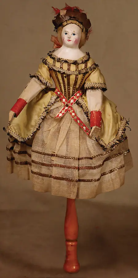 Marionnette à tige, avec flûte