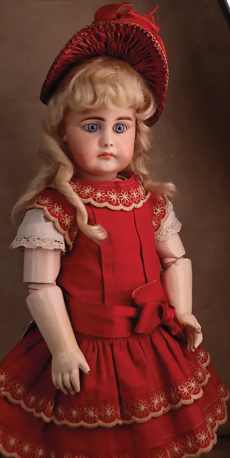 SIMON & HALBIG – 949, 41 cm, biscuit plná hlava s klikou