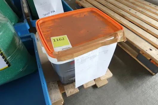 Doos kunststofgranulaat, zonder pallet