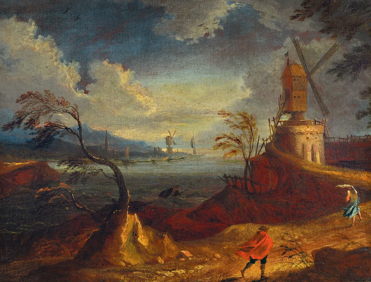Nederlandse kunstenaar 18e eeuw, Nederlands kustlandschap met