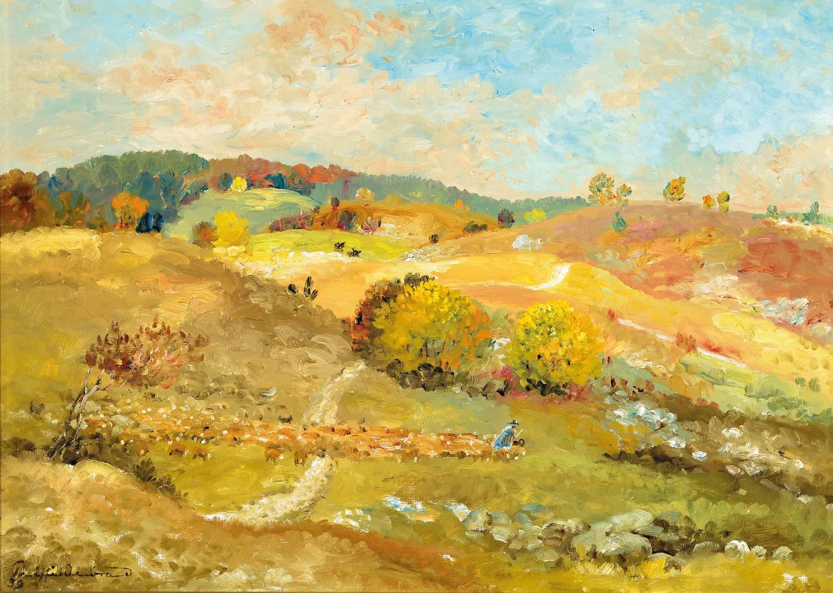 Paul Hildenbrand, 1904 Беркхайм-1971 Эсслинген, Швабский Альб близ Laichingen, так